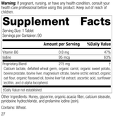 Cataplex® F Tablets, 90 Tablets, Rev 25 Supplement Facts