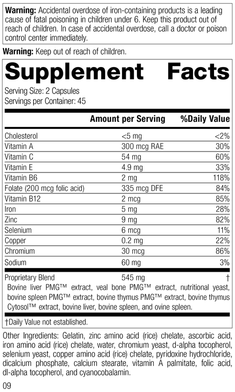 Immuplex®, 90 Capsules, Rev 06 Supplement Facts